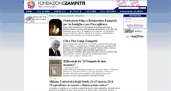 Desktop Screenshot of fondazionezampetti.org